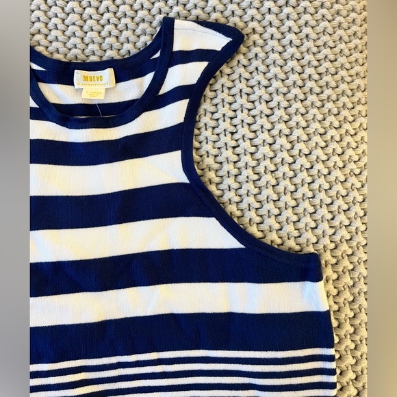 NWT Anthropologie Maeve Striped Racerback Sweater Tank - Picture 5 of 10